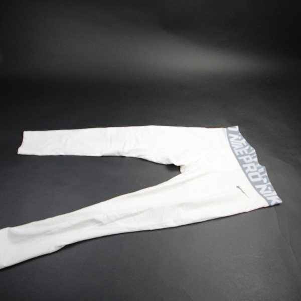 Nike Pro Compression Pants Men's White Used XL-PNTS-032991