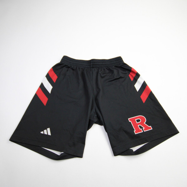 Rutgers Scarlet Knights adidas Practice Shorts Men's Black/Red Used M-SHOR-035011