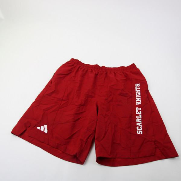 Rutgers Scarlet Knights adidas Athletic Shorts Men's Red Used XL-SHOR-034992