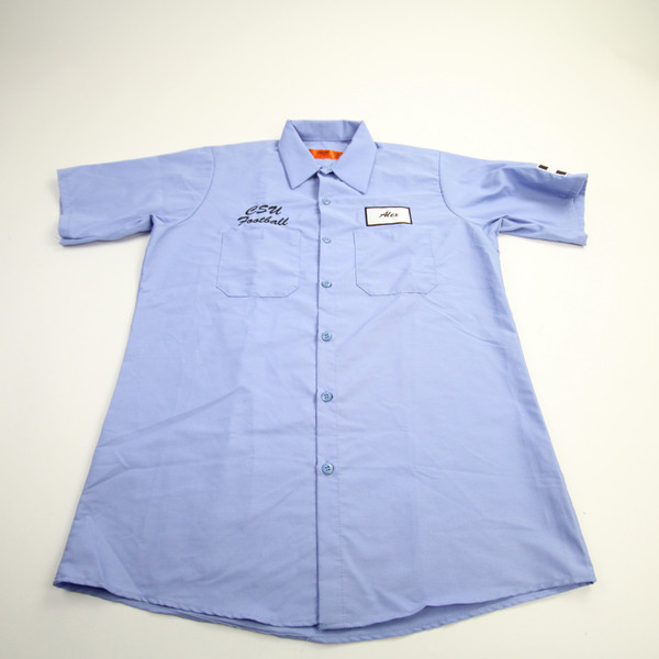 CSU Rams Red Kap Button-Up Men's Blue Used XL-TOPS-161377