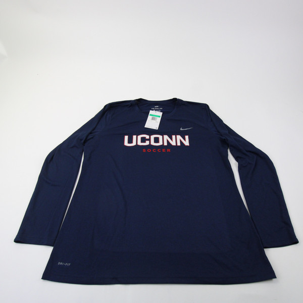 UConn Huskies Nike Dri-Fit Long Sleeve Shirt Women's Navy New with Tags XL TOPS-161525