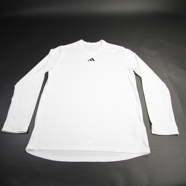 adidas Long Sleeve Shirt Men's White Used Multiple Sizes TOPS-160873