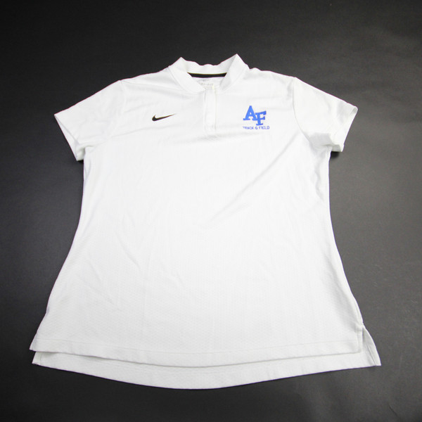 Air Force Falcons Nike Polo Women's White Used L-TOPS-160880
