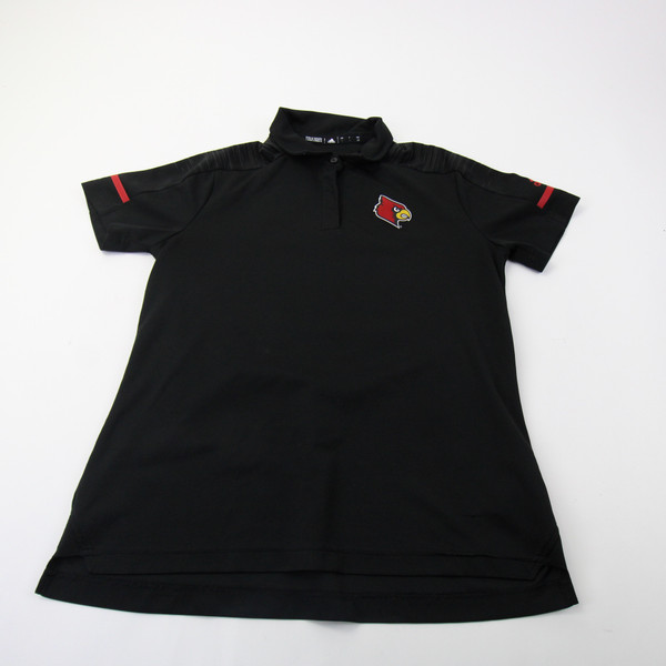 Louisville Cardinals adidas Polo Women's Black Used L TOPS-161541