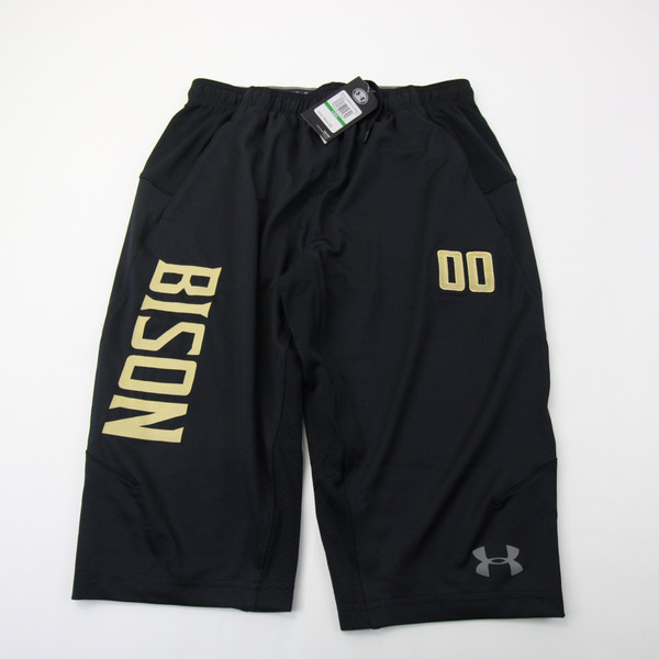 Gallaudat Bison Under Armour Athletic Shorts Men's Black New with Tags L SHOR-035109