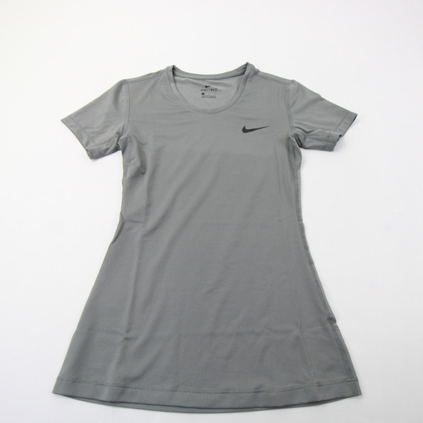 Nike Pro Dri-Fit Compression Top Women's Gray New with Tags-TOPS-161746
