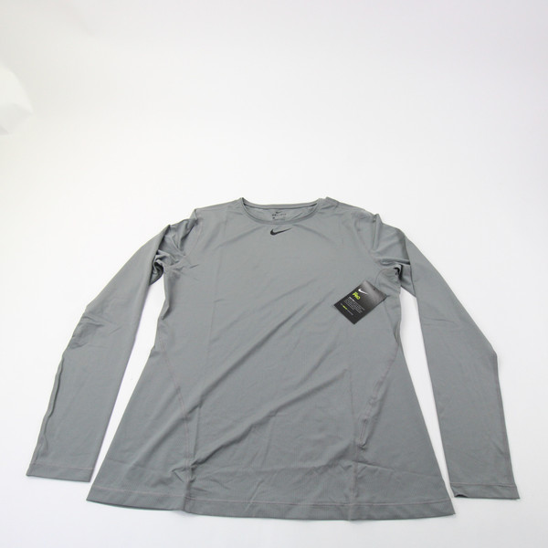 Nike Pro Dri-Fit Compression Top Women's Gray New with Tags Multiple Sizes TOPS-161750