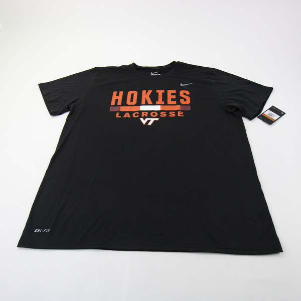Virginia Tech Hokies Nike Nike Tee Short Sleeve Shirt Men's Black New 2XL-TOPS-161868