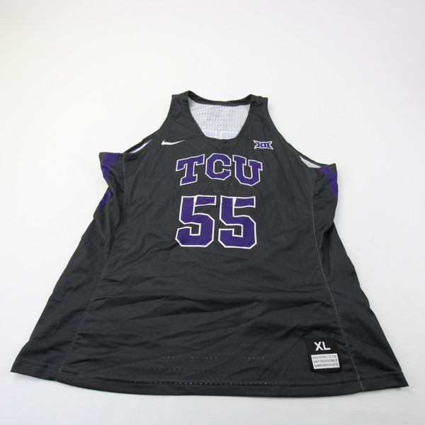 TCU Horned Frogs Nike Practice Jersey - Basketball Women's Used Dark Gray/Purple XL-JRSY-009589