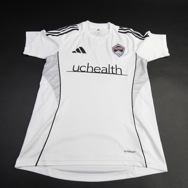 Colorado Rapids adidas Short Sleeve Shirt Men's White Used S-TOPS-161397