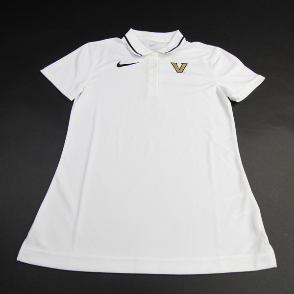 Vanderbilt Commodores Nike Dri-Fit Polo Women's White Used XS TOPS-161772