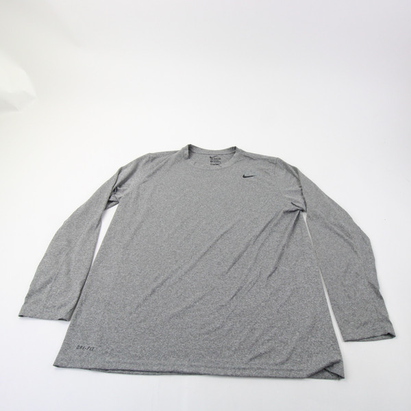 Nike Long Sleeve Shirt Men's Gray New without Tags Multiple Sizes TOPS-161967