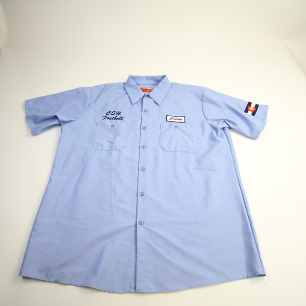 CSU Rams Red Kap Button-Up Men's Light Blue New XL-TOPS-162815