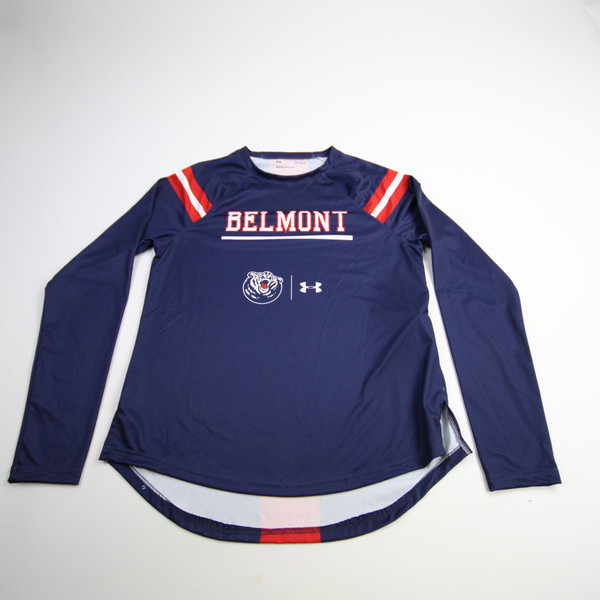Belmont Bruins Under Armour Long Sleeve Shirt Women's Navy/Red New M-TOPS-162813