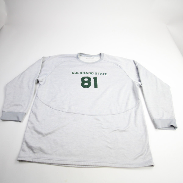 CSU Rams Under Armour Sweatshirt Men's Light Gray Used 2XL-TOPS-162850