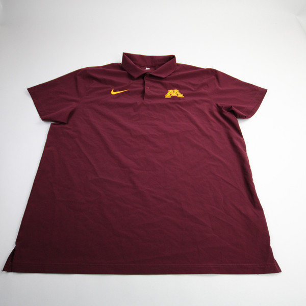 Minnesota Golden Gophers Nike Polo Men's Maroon Used XXL TOPS-162711