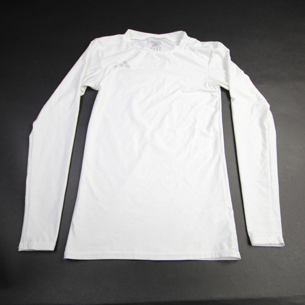adidas Long Sleeve Shirt Men's White Used M TOPS-162560