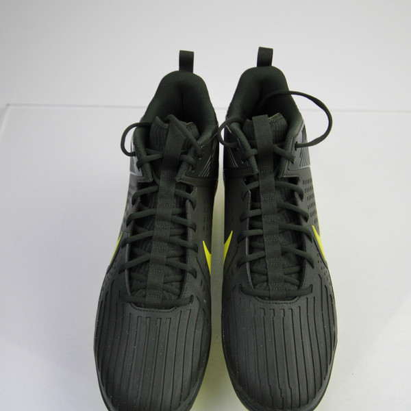 Oregon Ducks Nike Force Savage Football Cleat Men's Olive Used 17 CLEA-014901