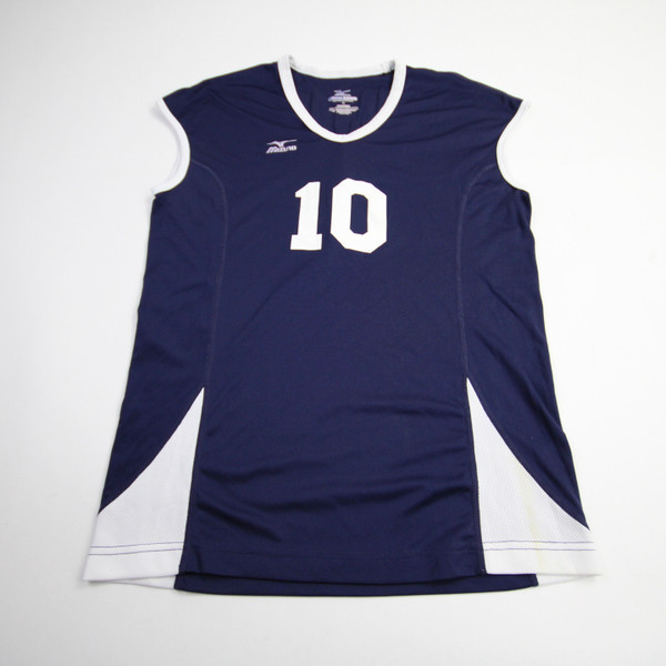 Belmont Bruins Mizuno Practice Jersey - Volleyball Women's Navy/White Used-JRSY-009681
