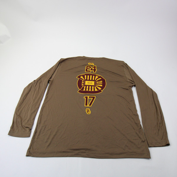 Minnesota Golden Gophers Sport-Tek Long Sleeve Shirt Men's Brown Used-TOPS-162648