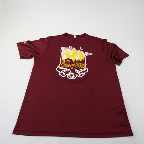 Minnesota Golden Gophers Team 365 Short Sleeve Shirt Men's Maroon Used XL TOPS-162791