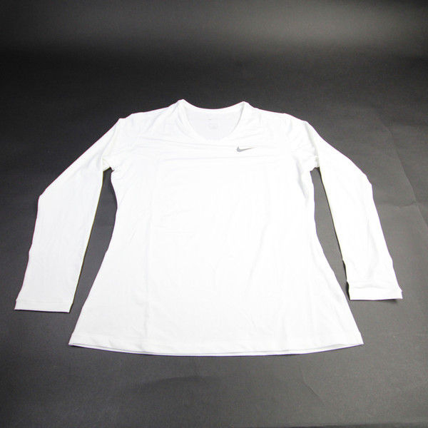 Nike Dri-Fit Long Sleeve Shirt Women's White Used XXL TOPS-163058