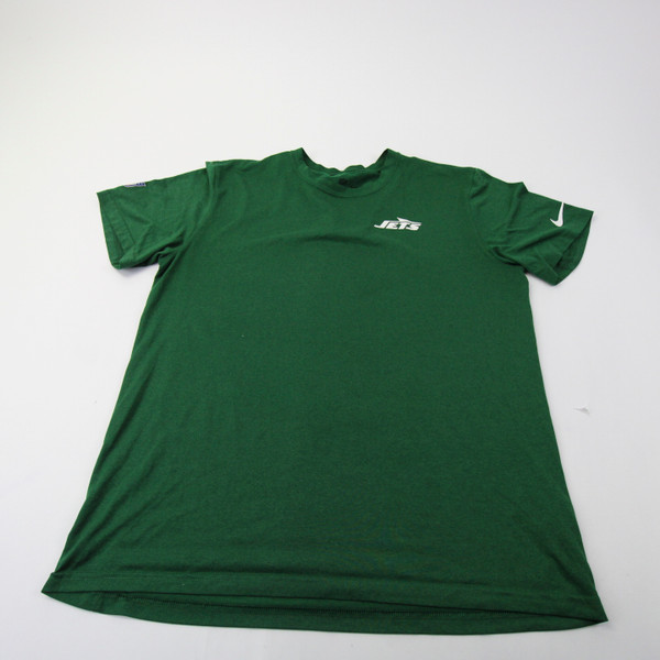 New York Jets Nike Dri-Fit Short Sleeve Shirt Men's Green Used L TOPS-163089