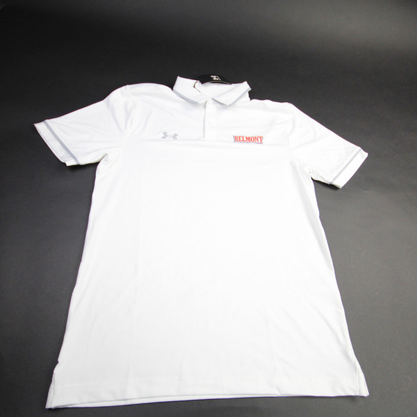 Belmont Bruins Under Armour Polo Men's White New with Tags S TOPS-162914