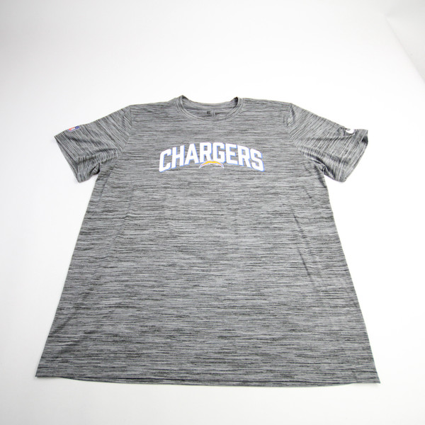 Los Angeles Chargers Nike NFL On Field Short Sleeve Shirt Men's Gray Used XL TOPS-163279