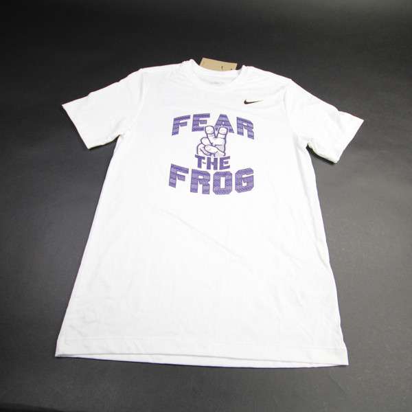 TCU Horned Frogs Nike Nike Tee Short Sleeve Shirt Men's White New with Tags S TOPS-162886