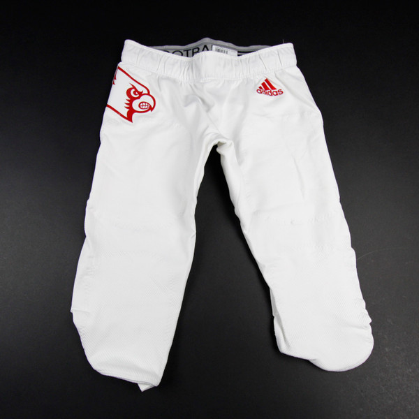 Louisville Cardinals adidas Football Pants Men's White Used-PNTS-033950