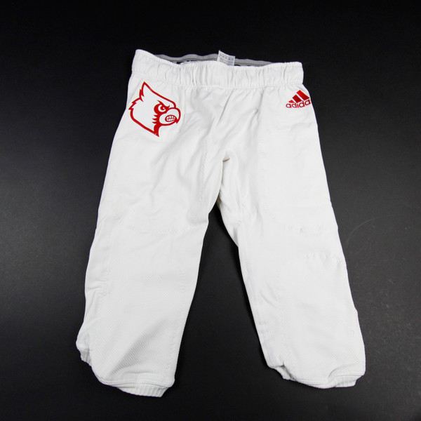 Louisville Cardinals adidas Football Pants Men's White Used-PNTS-033952