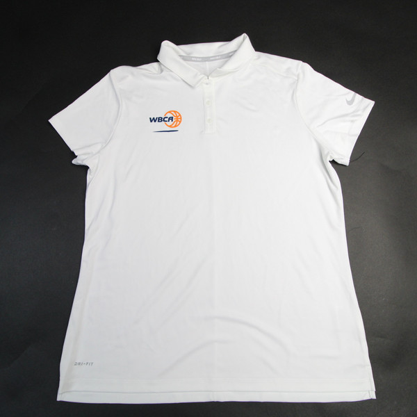 WBCA Nike Golf Dri-Fit Polo Women's White New XL-TOPS-163907