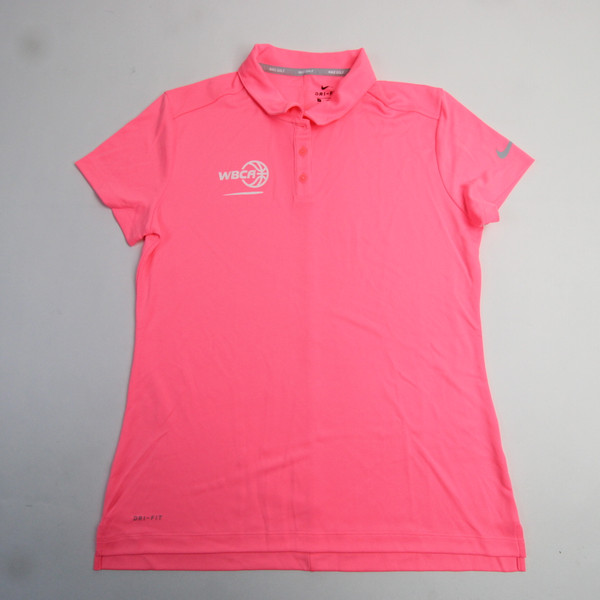 WBCA Nike Golf Dri-Fit Polo Women's Pink New M-TOPS-163909