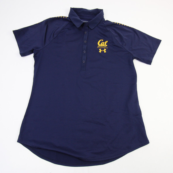 California Golden Bears Under Armour HeatGear Polo Women's Navy Used S TOPS-163920
