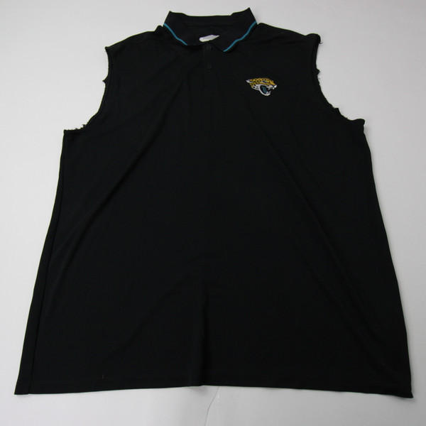 Jacksonville Jaguars Nike NFL On Field Dri-Fit Polo Men's Black Used 2XL-TOPS-164135