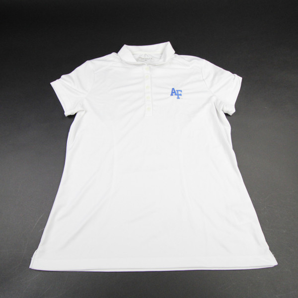 Air Force Falcons Nike Golf Polo Women's White New without Tags L TOPS-164385
