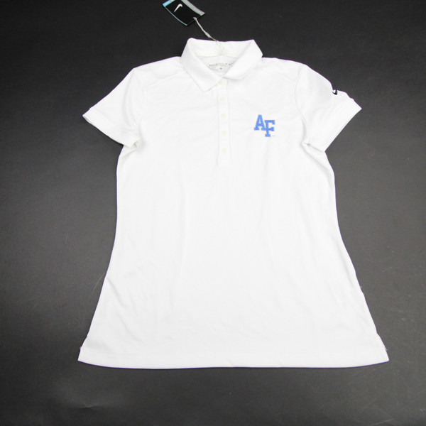 Air Force Falcons Nike Golf Polo Women's White New with Tags S TOPS-164426