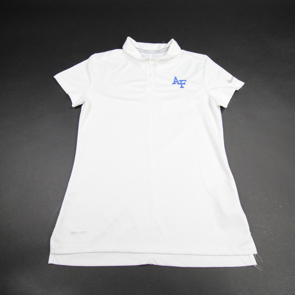Air Force Falcons Nike Golf Dri-Fit Polo Women's White Used S TOPS-164455