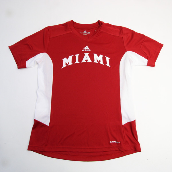 Miami RedHawks adidas Climacool Short Sleeve Shirt Women's Red New XS-TOPS-164580
