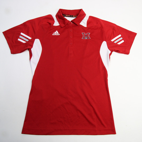 Miami RedHawks adidas Climacool Polo Women's Red New with Tags S TOPS-164665