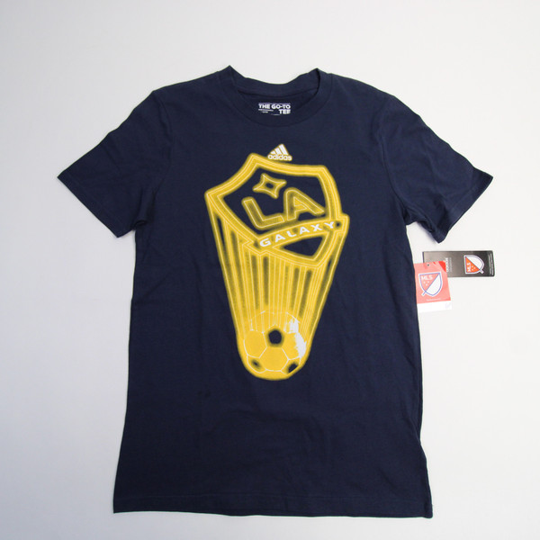 LA Galaxy adidas Go-To tee Short Sleeve Shirt Youth Navy Used L TOPS-164747