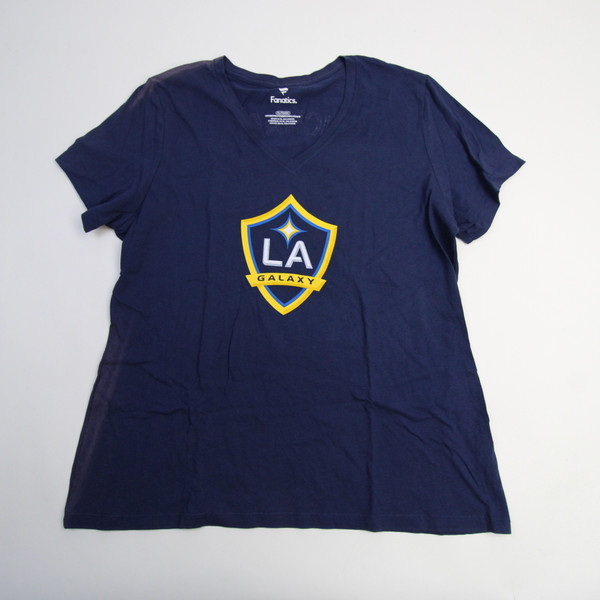LA Galaxy Fanatics Short Sleeve Shirt Women's Navy Used XL TOPS-164797
