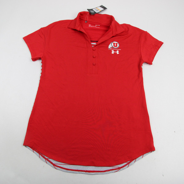 Utah Utes Under Armour HeatGear Polo Women's Red New with Tags S TOPS-164901
