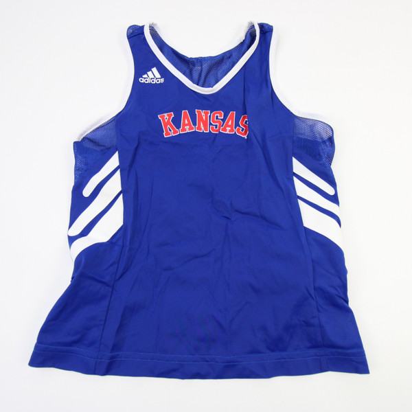 Kansas Jayhawks adidas Sleeveless Shirt Women's Blue Used S TOPS-165158