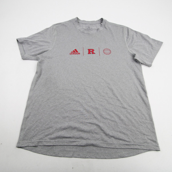 Rutgers Scarlet Knights adidas Creator Short Sleeve Shirt Men's Gray Used M-TOPS-165185
