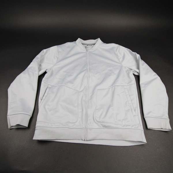 Under Armour Jacket Men's Light Gray Used XL TOPS-165214