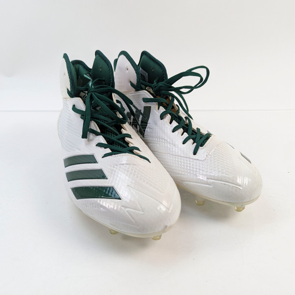 adidas adizero Football Cleat Men's White/Green Used 14-CLEA-015615