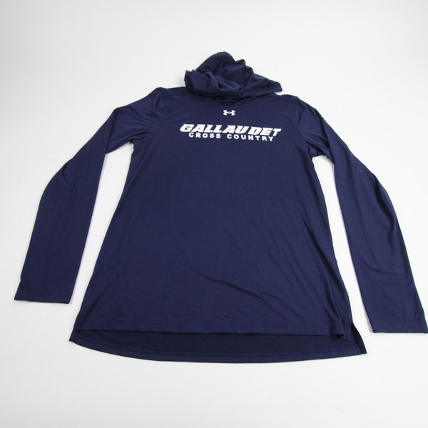 Gallaudat Bison Under Armour Long Sleeve Shirt Women's Navy New M-TOPS-165313