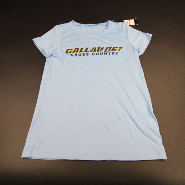 Gallaudat Bison Under Armour Short Sleeve Shirt Women's New with Tags XS TOPS-165314